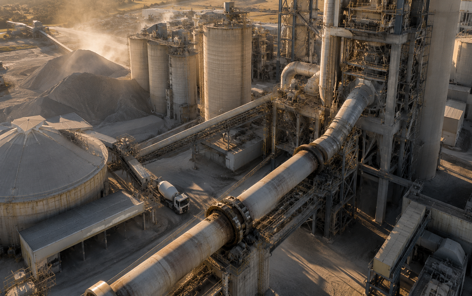 Cement plant and heavy-duty process equipment