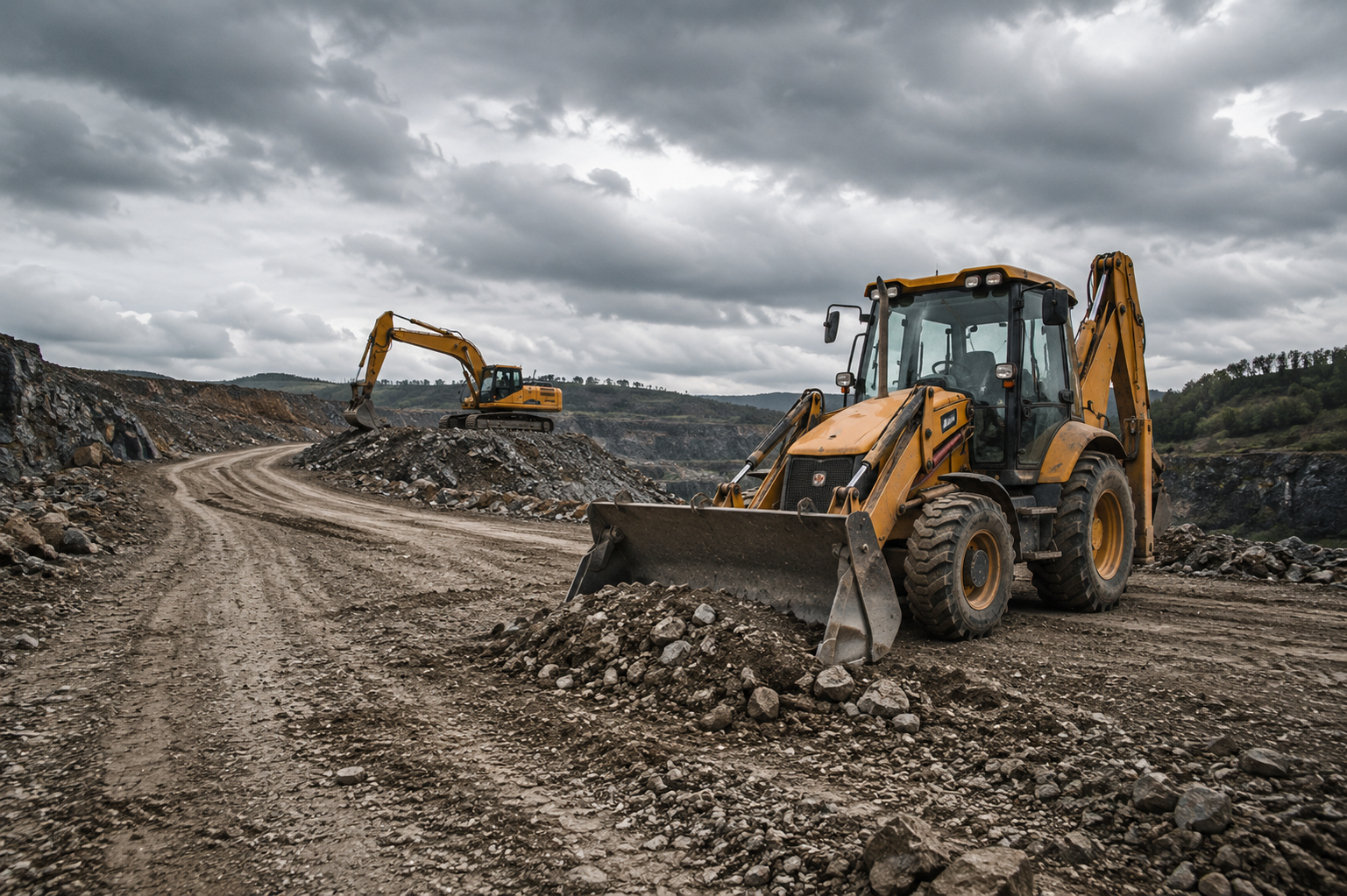 Outdoor machinery tools and compact drive systems